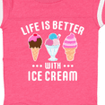 thumbnail image 4 of Inktastic Life is Better with Ice Cream Boys or Girls Baby Bodysuit, 4 of 5