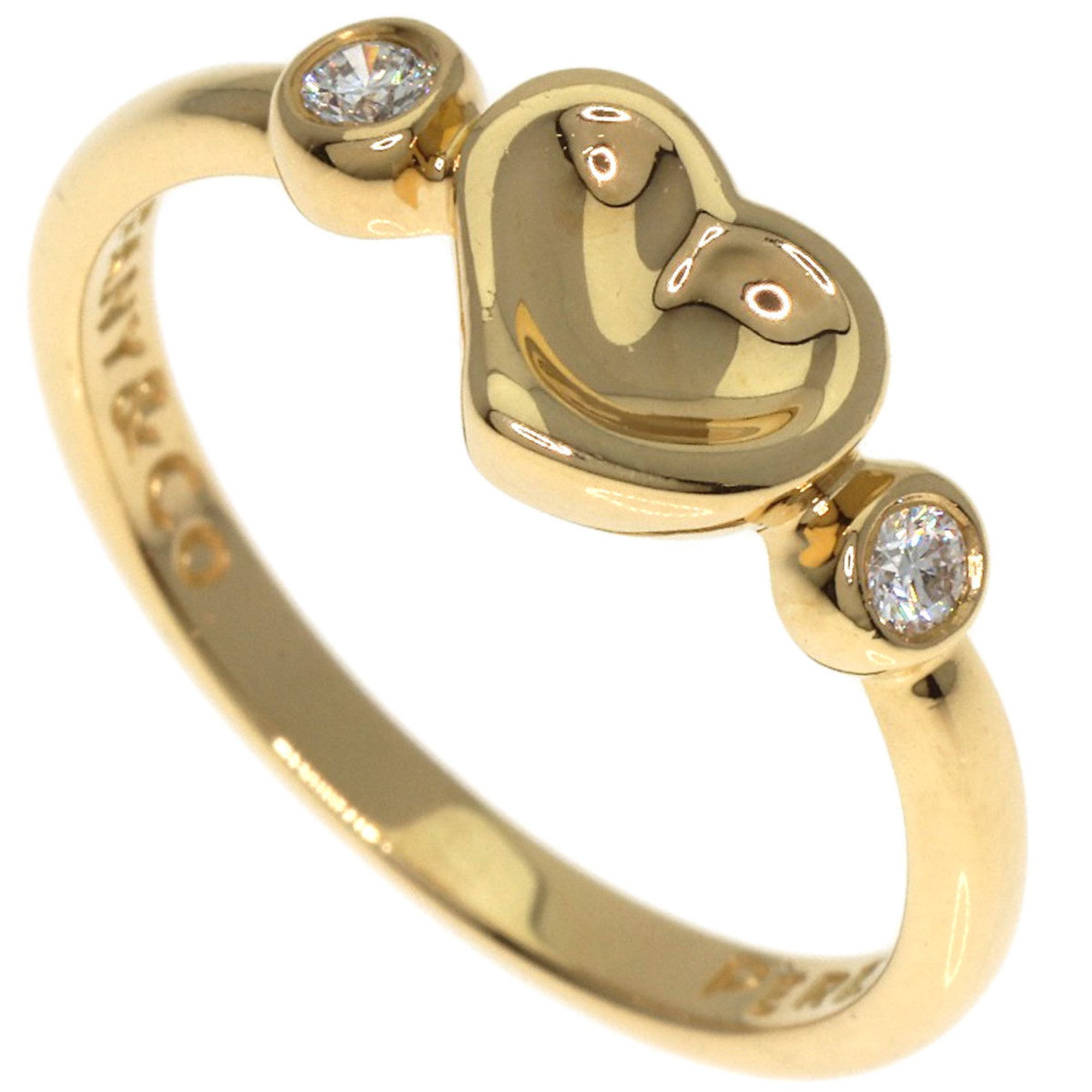 Pre-Owned Tiffany & Co. Full Heart 2-Piece Diamond Ring in 18K Yellow Gold for Women. (Good)