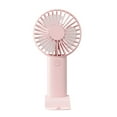 thumbnail image 2 of Handheld Fan, Usb Rechargeable, Mute Operation, Desktop and Dormitory Use, Portable for Outdoor Travel and Office, High Wind Power, Pink Plastic, by FAJHHA, 2 of 8