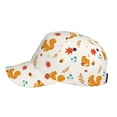 thumbnail image 5 of Naloa Original Classic Low Profile Hat Men Women Baseball Cap Dad Hat Adjustable Unconstructed Squirrel Maple Leaves And Nuts Print Cap, 5 of 9