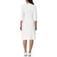 thumbnail image 3 of INSPIRE CHIC Vestido A-Line para Mujeres con Color Contrastante para Trabajar con Recortes de Tweed XL Blanco, 3 of 6