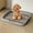 Gray 6Y6, variant on Ke1Clo Flat Bottom Dog Toilet, Detachable Washable Pet Urine Potty, Easy Clean Litter Tray for Small Medium Dogs