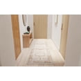 thumbnail image 5 of Mainstays Modern Contemporary Pattern Textured White, Machine Washable Accent Runner Mat 2X5, Ideal for Hallway, Bedroom, Kitchen, and Laundry Room, 5 of 5