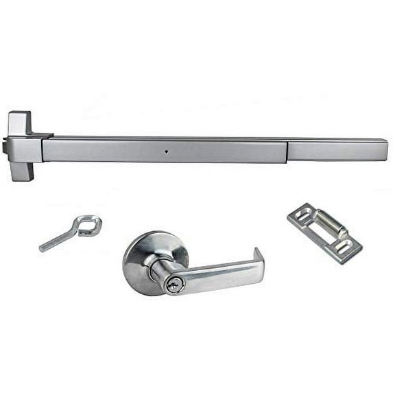 Push Bar Panic Exit Device, (UL Listed) with Exterior Lever