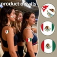 thumbnail image 3 of Set de tatuajes temporales con la bandera de México, 30 unidades, para la fiesta de la Copa Mundial, 3 of 7