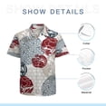 thumbnail image 7 of High Quality Hawaiian Shirts for Men Short Sleeve Aloha Beach Shirt Floral Summer Casual Button Down Shirts Blouses P67YLD, 7 of 7