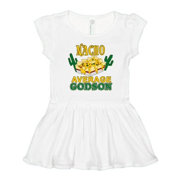 Inktastic Nacho Average Godson with Nachos and Cacti Girls Toddler Dress