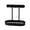 Black, variant on Tabletop Key Holder Stand with Jewelry Tray, Metal Key Rack and Necklace Display Stand with 5 Hooks, Ring Holder and Earring Organizer for Home Entryway, Valet Tray for Daily Essentials