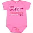 thumbnail image 3 of Inktastic My First Valentine's Day with Pink Heart and Arrow Boys or Girls Baby Bodysuit, 3 of 5