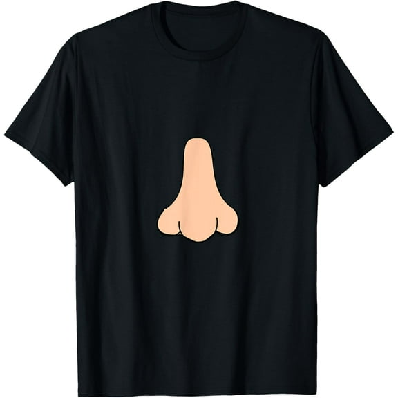 Nose T-Shirt men and women can wear, black, white, gifts