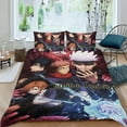 thumbnail image 2 of Jujutsu Kaisen-themed Bed Sheet Set Three Piece Set Comfortable And Skin Friendly Unique Design Home Decor Gifts For Family Friends fans54x79Inches（135cm*200cm）, 2 of 6