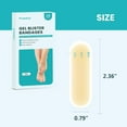 thumbnail image 2 of Promifun Blister Bandages - 28 ct Hydrocolloid Cushions for Foot, Toe, Heel - Water Resistant Gel Pads for Prevention & Recovery, Bunion Pack, 2 of 7