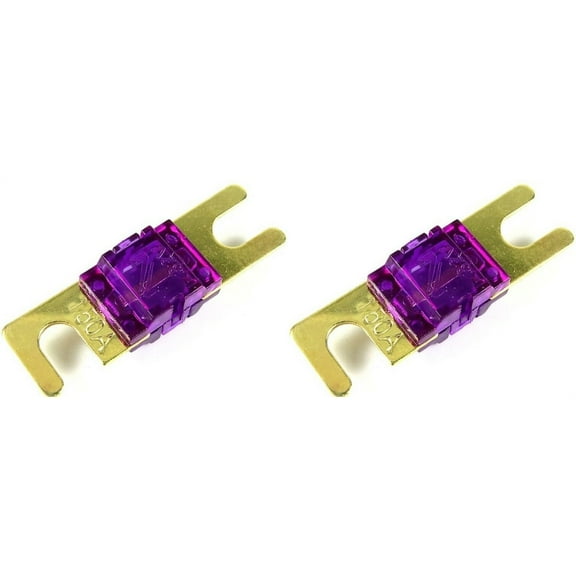 ABSOLUTE AFS150-2 2 PACK OF 150 AMP GOLD AFS / MIDI / MINI ANL FUSES