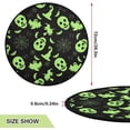thumbnail image 2 of Abstract Halloween Skull Christmas Tree Mats Waterproof Tree Skirt, Xmas Tree Stand Tray Mat Floor Protector Pad for Holiday Party Decoration, 28.3", 2 of 6