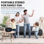 Philips Portable CD Player with Bluetooth, FM Radio, USB & AUX, Top-Loading Boombox, CD/CD-R/CD-RW/MP3, Black