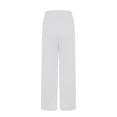 thumbnail image 5 of Hrsba Womens Plus Size Casual Pants, Pants For Women Womens Pants Casual Athletic Pants For Women Solid Color Fashion Casual Drawstring Elastic Waist With Pockets Sports Style Long Pants, 5 of 5