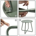 thumbnail image 5 of CERBIOR Metal Tray End Table, Round Accent Coffee Side Table, Anti-Rust and Waterproof Sofa Side Table for Living Room Bedroom Balcony (Bright Green), 5 of 11