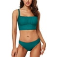 thumbnail image 1 of Charmo Push Up Bikini Swimsuits for Women Cropped Bikini Top Two Pieces Bathing Suits, 1 of 8