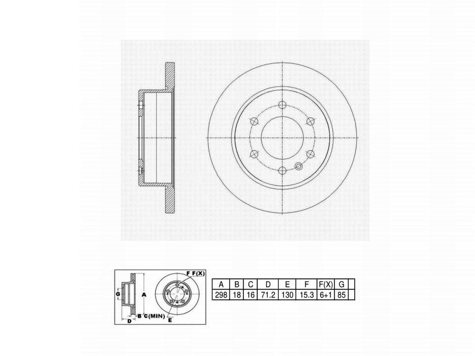 UltraHC Coated High Carbon Brake Rotor, Rear UR020617