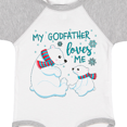 thumbnail image 4 of Inktastic My Godfather Loves Me- cute polar bears Boys or Girls Baby Bodysuit, 4 of 5
