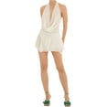 thumbnail image 3 of Women´s Summer Short Sling Dress Solid Color Sleeveless Backless Hanging Neck Dress, 3 of 6