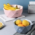thumbnail image 4 of 2-in-1 Multi-Function Kitchen Colander Double-layer Vegetable Fruit Washing Bowl (Green), 4 of 6