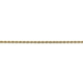 thumbnail image 3 of 14K Yellow Gold necklace Rope chain Diamond-cut 18 in 2 mm, 3 of 5