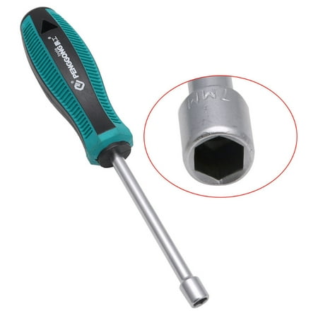 

ESTONE Metal Socket Driver Wrench Screwdriver Hex Nut Key Nutdriver Hand Tool 7mm