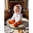 thumbnail image 3 of RUINIXCW Newborn Baby Boy Girl Halloween Duck Costume Infant Spring Fall Winter Animal Cosplay Outfit Long Sleeve Hooded Zipper Romper Stockings Set, 3 of 10