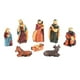 thumbnail image 2 of Juego de estatuillas de navideño de 8 piezas, decoración encantadora decorativa pintada a mano, estatua de Navidad, adorno del Nacimiento de, 2 of 9