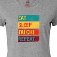 thumbnail image 4 of Inktastic Martial Arts Eat Sleep Tai Chi Repeat Women's T-Shirt, 4 of 5