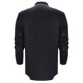 thumbnail image 4 of Mens Dress Shirts Western Cowboys Print Long Sleeve Button Lapel Top Casual Carnival Classic Comfortable Shirt for Men Blue XL, 4 of 4
