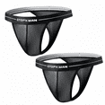 thumbnail image 5 of GTOPX MAN Men's Underwear Breathable Mesh Thongs , 2-Pack, Black, Size L, 5 of 8