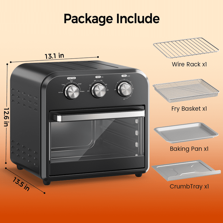 Patbrela 15Qt Toaster Oven Air Fryer Combo, 1300W photo 4
