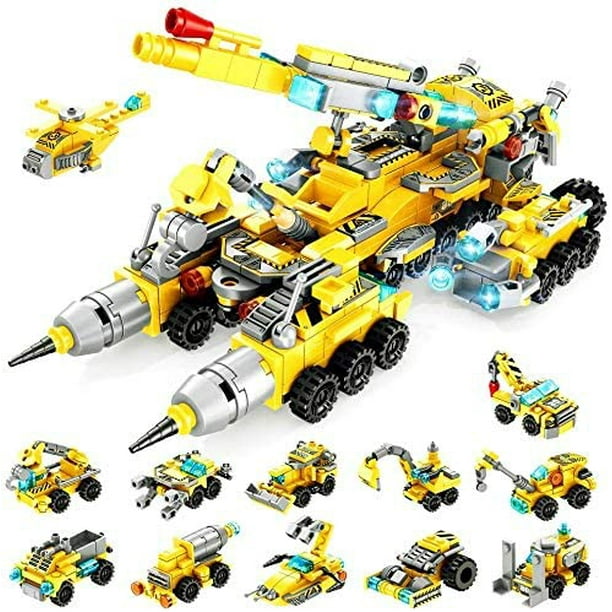 Juguetes de construcción Juegos de construcción de 566 piezas para niños, juegos de construcción educativos de juguete de bloques 25 en 1 para niños y niñas de 6 7 8 9 10 11 12 años Afortunado Sencillez