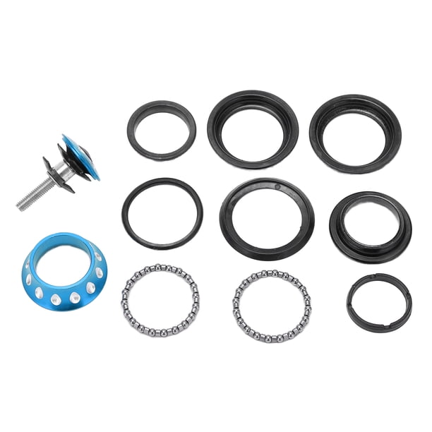 Auriculares Con Rodamientos, Juego De Tazones De Rodamientos Coloridos De Metal Rotación Flexible, Duradera Y Resistente Para Bicicletas De Montaña Para Moscas Muertas ANGGREK Azul