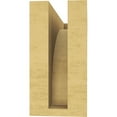 thumbnail image 4 of 3"W x 9"D x 6"H Classic Olympic Rough Cedar Woodgrain TimberThane Corbel, Primed Tan, 4 of 6
