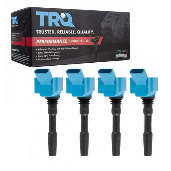 TRQ Performance Ignition Coil Set Fits 16-18 Audi A3 19-21 Volkswagen Golf Jetta ICA69982