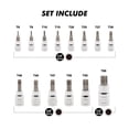 thumbnail image 4 of CASOMAN 14-Piece Torx Bit Socket Set, 1/4" 3/8" 1/2" Drive Star Bit Socket Set T6-T60, CR-V & S2 Steel, Heavy Duty Storage Case, 4 of 6