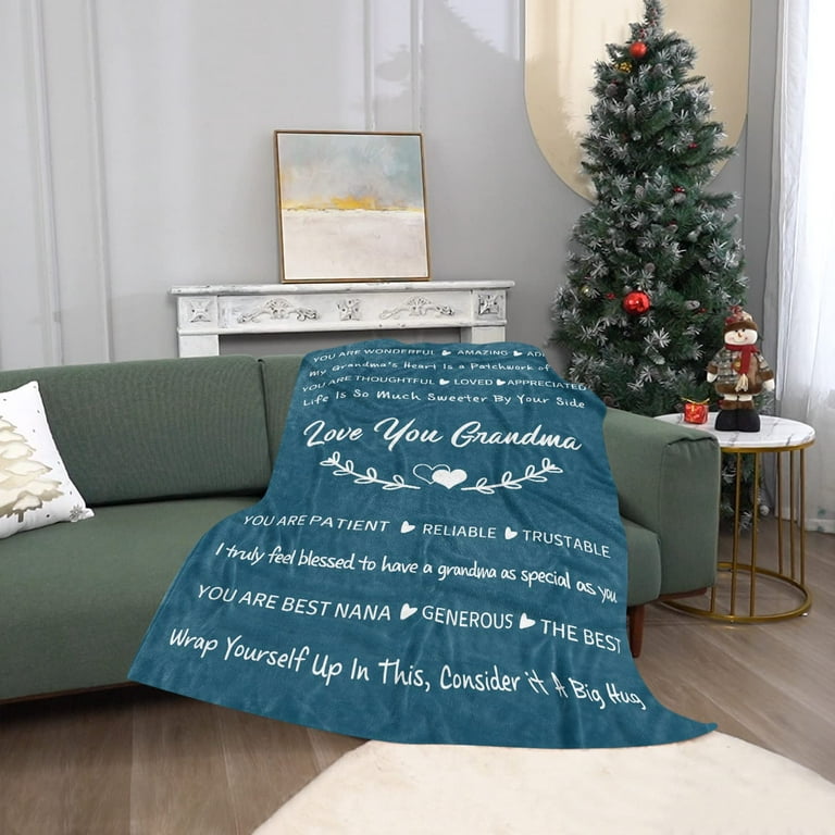 Great Choice Products Gifts For Grandma Blanket, Grandma Gifts From  Grandkids, Best Grandma Christmas Gifts, Grandma Birthday Gifts From  Grandchild…