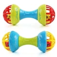 thumbnail image 3 of Sonajero De Mano Para Bebé, Juguetes De Goma Suave Con Mancuernas, Juguetes De Educación Temprana Para Niños, Agarre De Mano Para Niños Pequeños, Regalos De Pelota De Fitness Speravity FN003076-00, 3 of 6
