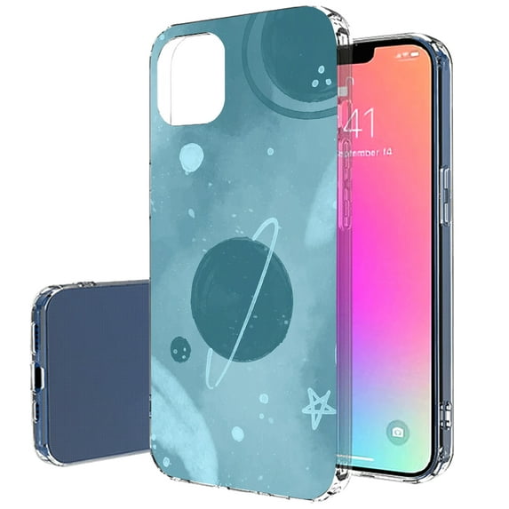TalkingCase Slim Phone Case Compatible for Apple iPhone 14 Pro Max, Stars Planets 10 Print, Lightweight, Flexible, Soft, Printed in USA