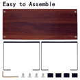 thumbnail image 4 of Meilimei 1 Pack Monitor Stand Riser, Wood Desk Storage Organizer for Office Laptop, Computer, Antique Brown, 4 of 6