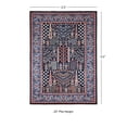 thumbnail image 3 of Contemporary Home Living 2.25' x 3.25' Geometric Tree of Life Rectangular Area Throw Rug - Navy Blue, 3 of 8