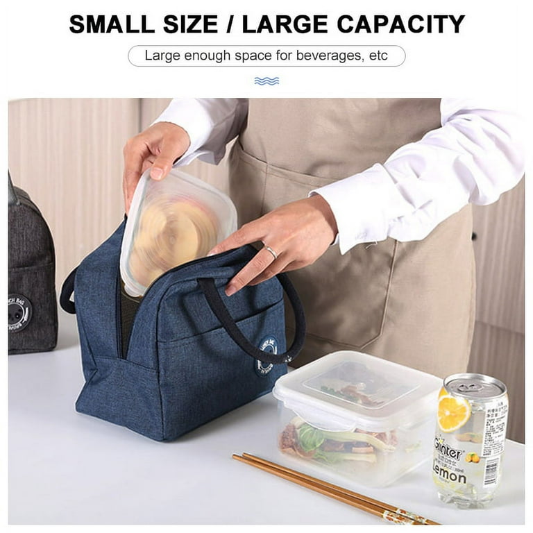 Cute Lunch Bags For Women, Fashion Containers Thermal Waterproof Lunch  Organizer Insulated Lunch Tote Bag (navy )