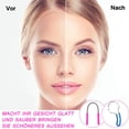 thumbnail image 3 of Depiladora manual con resorte para rostro, 2 piezas, rodillo de resorte para vello facial, herramientas de depilación con rosca para suministro de depilación facial., 3 of 6