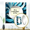 thumbnail image 3 of Designart "Focused Blue Op Art A Visual Journey VII" Modern Square Mirror For Wall Decor - Large Blue Square Printed Wall Mirror Art - Square Transitional Mirror - Wall Mounted Square Large Mirror, 3 of 5