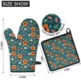thumbnail image 6 of Pioneer Flower Floral Print Pattern 2-Pack Oven Mitts Set, Heat Resistant Kitchen Gloves, 7.7" X 12", 6 of 6