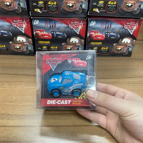 Disney Pixar Cars 3 Die-cast Car Model Lightning McQueen Mini 6pcs Gift Set Cartoon Pull-Back Car Kids' Christmas Gift