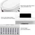 thumbnail image 4 of Cajas de gestión de cables ANGGREK Organizador de cables ABS Blanco gris, 4 of 8